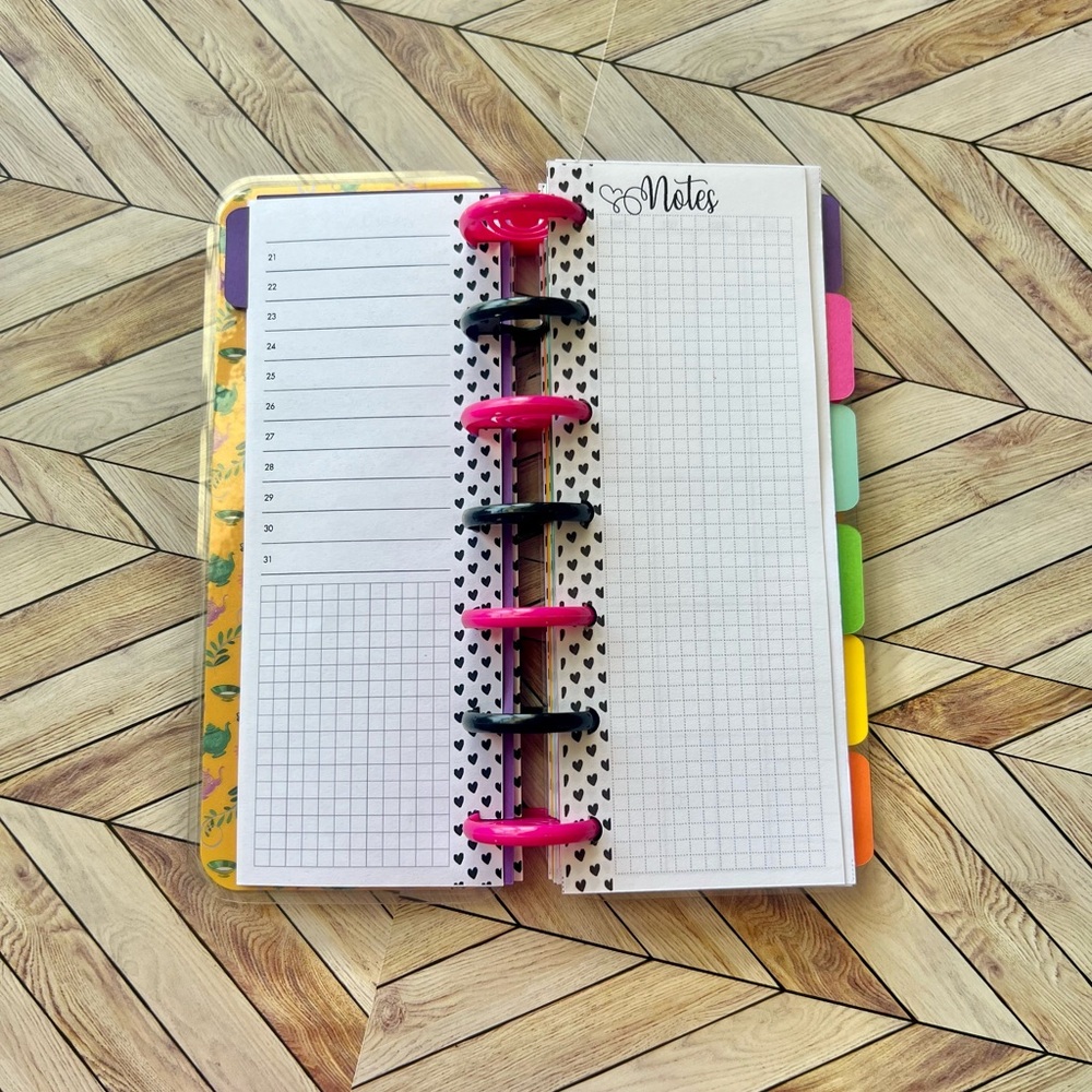 Happy planner skinny mini size undated alice in wonderland - Picture 11 of 16